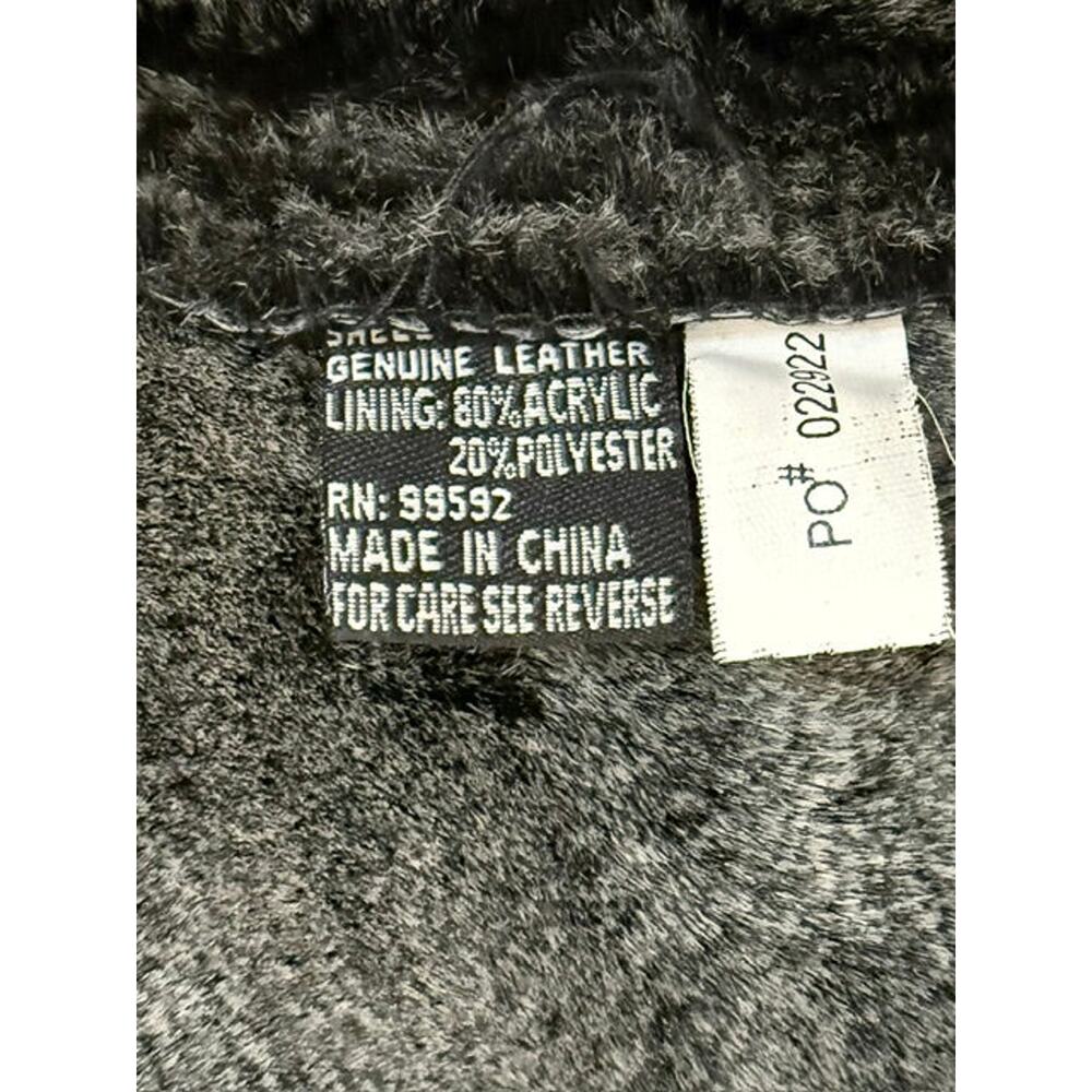 Bachrach Black Suede Fur‑Lined Vintage Jacket SzL - Picture 5 of 7
